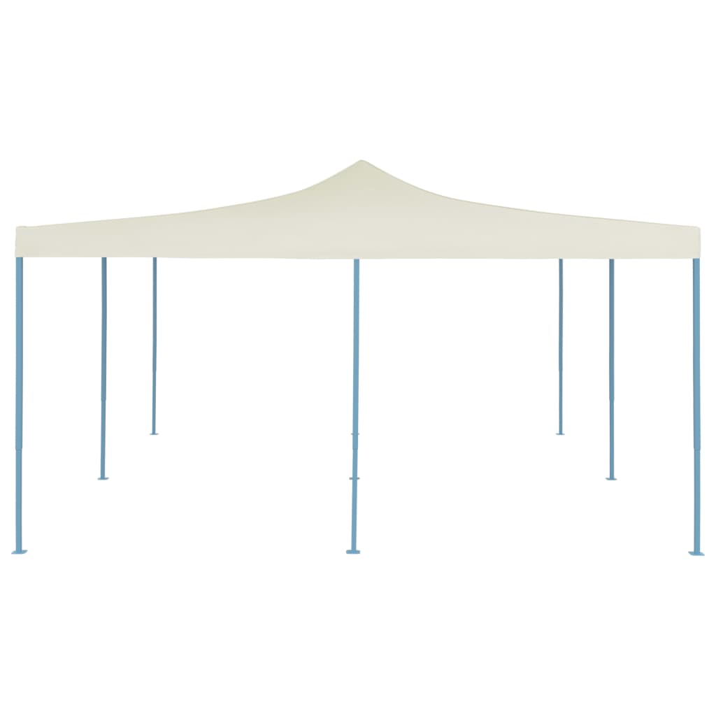 Gazebo Pieghevole 5x5 m Crema